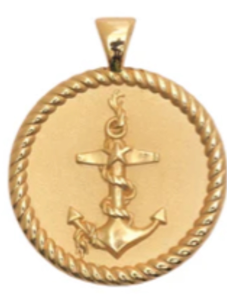 Jane Win Small Anchor (Strong) Gold Pendant